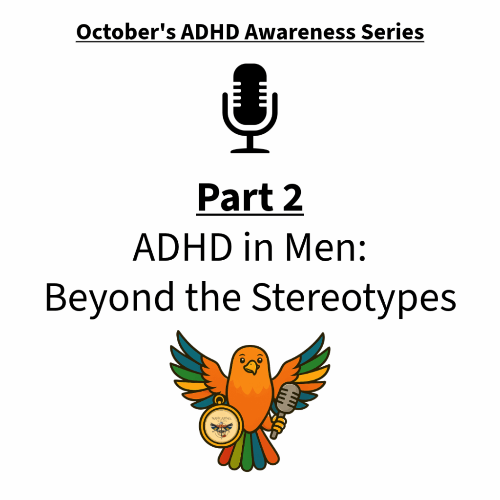 Workshop Flyer- Part 2 ADHD In Men with the webinar hawk