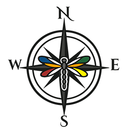 Navigating Needs logo featuring a compass with orange, red, green, blue, and yellow segments representing different disability communities.